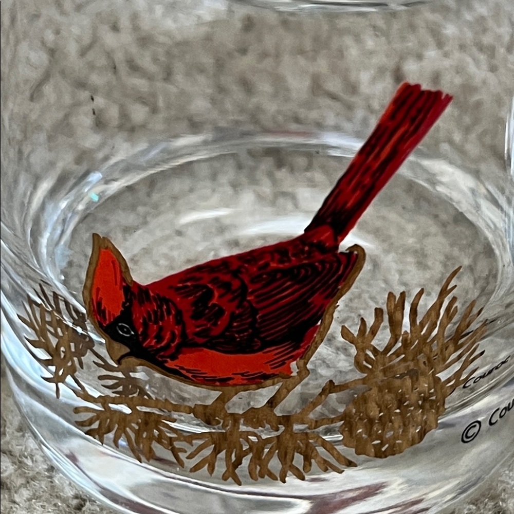 Vintage Couroc Cardinal Cocktail Glasses Set of 4 - Picture 3 of 5